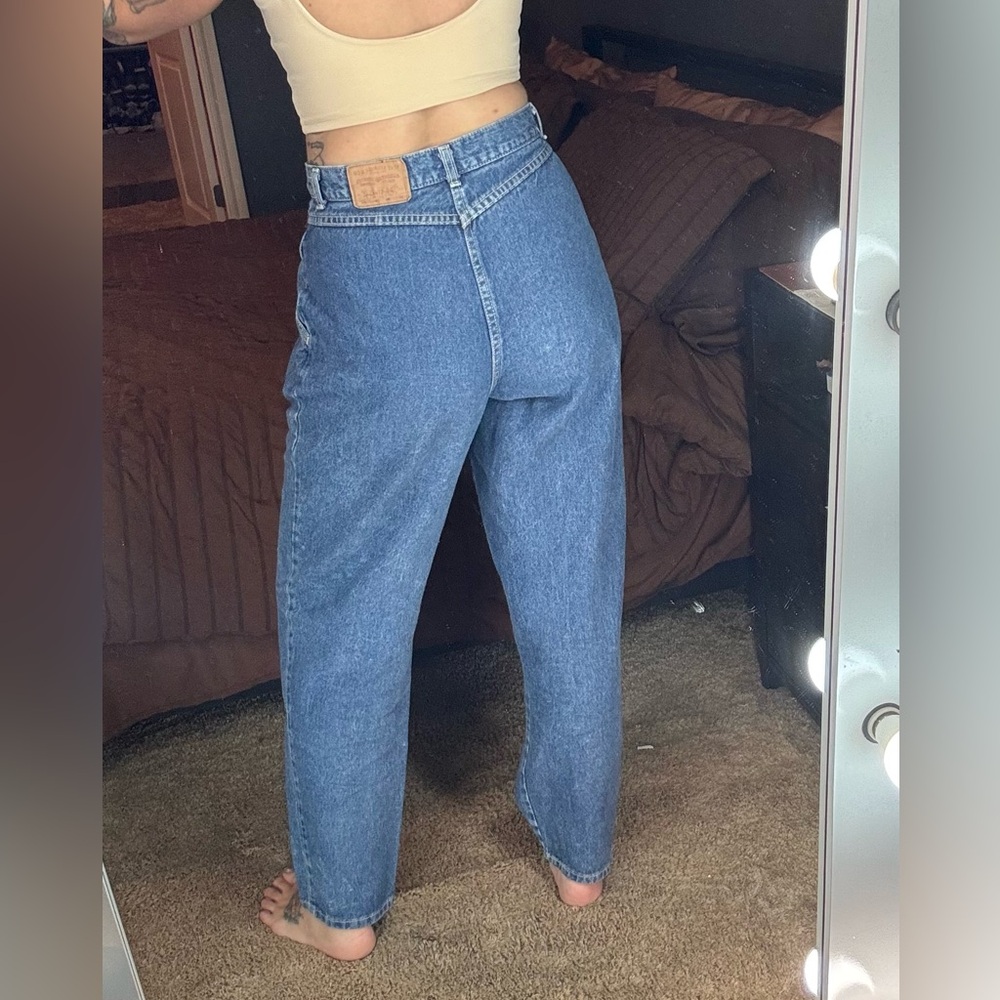 Vintage levis western pleated high rise tapered legs jeans